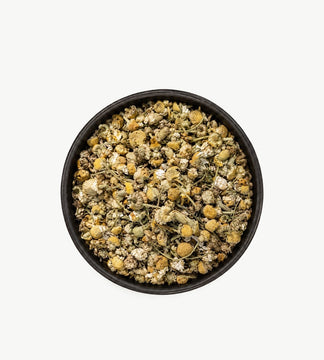 Fleurs de Camomille Bio n°69, feuilles en bol